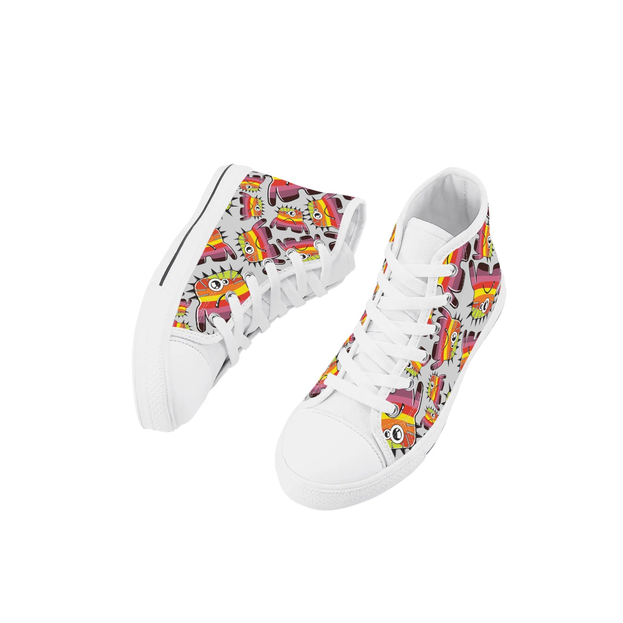 Kids High Top Canvas Shoes - Spike