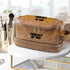 Customizable Faux-Leather Toiletry Bag (Double Engraving)