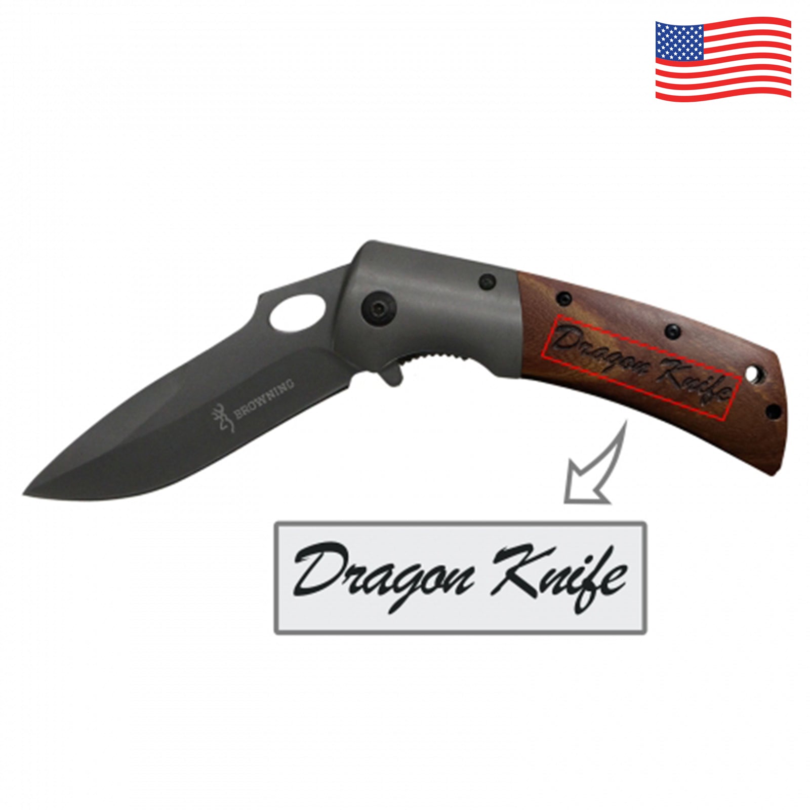 Customizable Browning Folding Knife