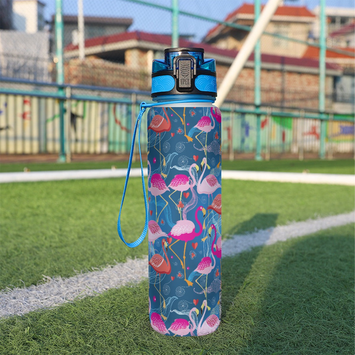 32oz Filtered Sports Water Bottle - Flamingoes