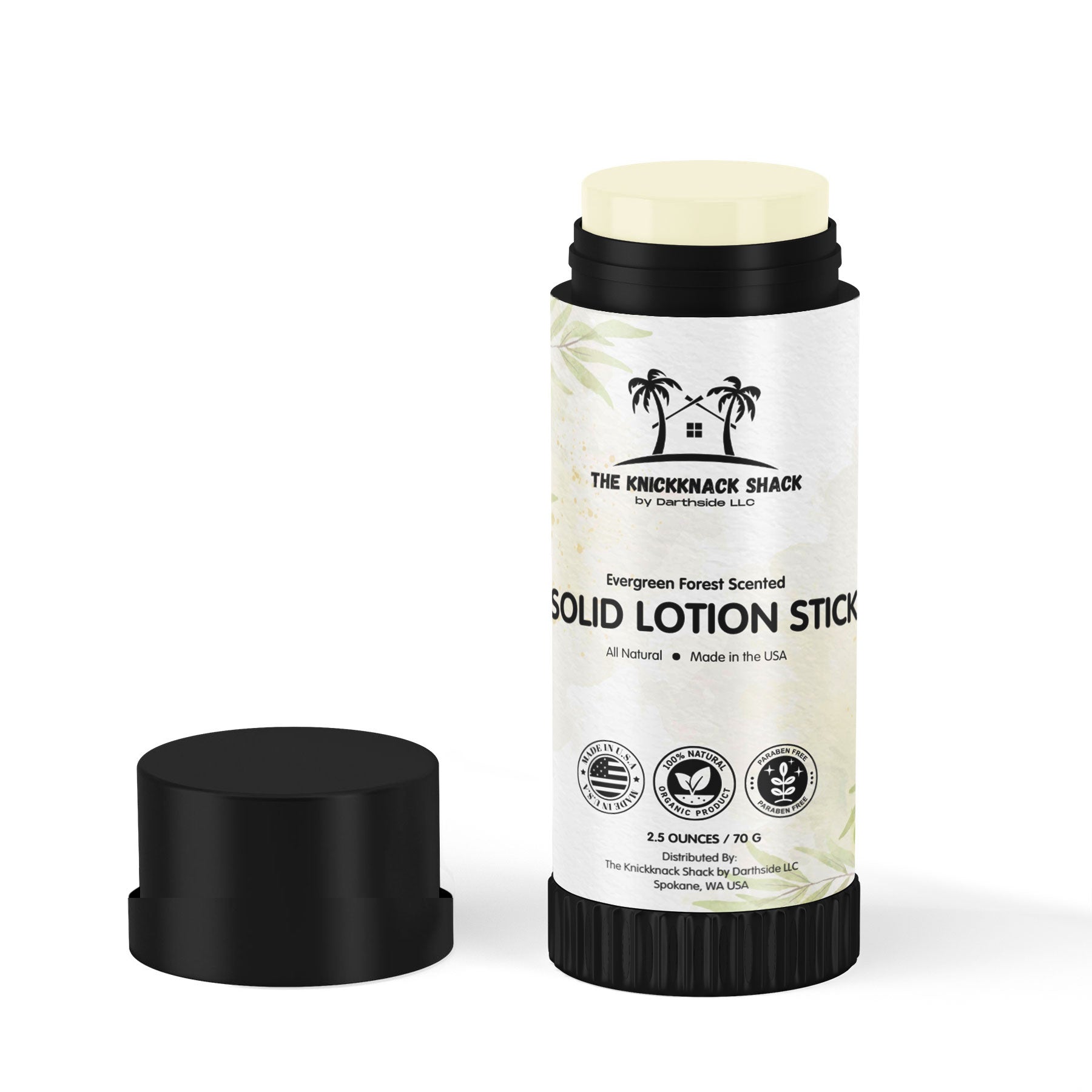 Evergreen Forest Scented Solid Lotion Stick