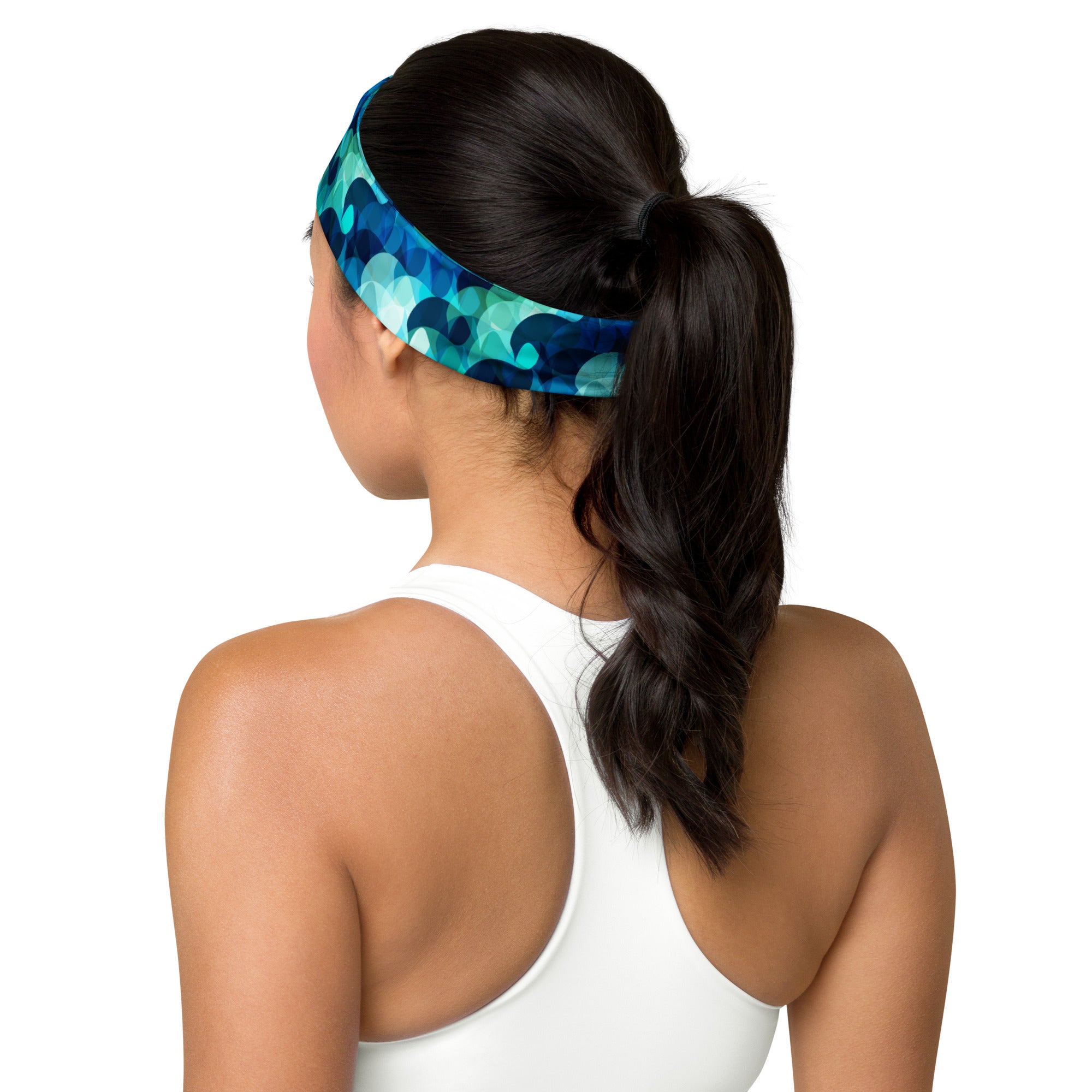 Women's Printed Headband - Mermaid Scales