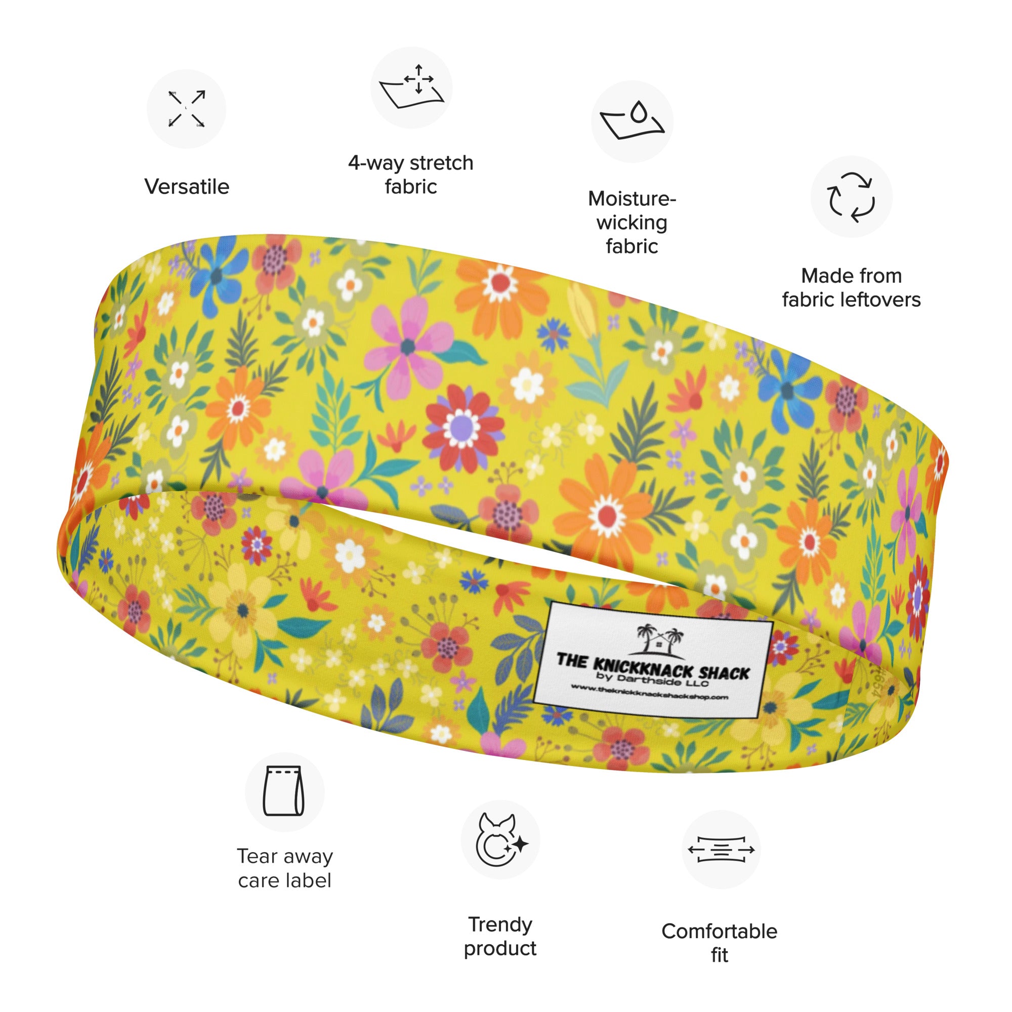 Women's Printed Headband - Bohemian Blossoms