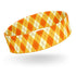 Women's Printed Headband - Orange Argyle