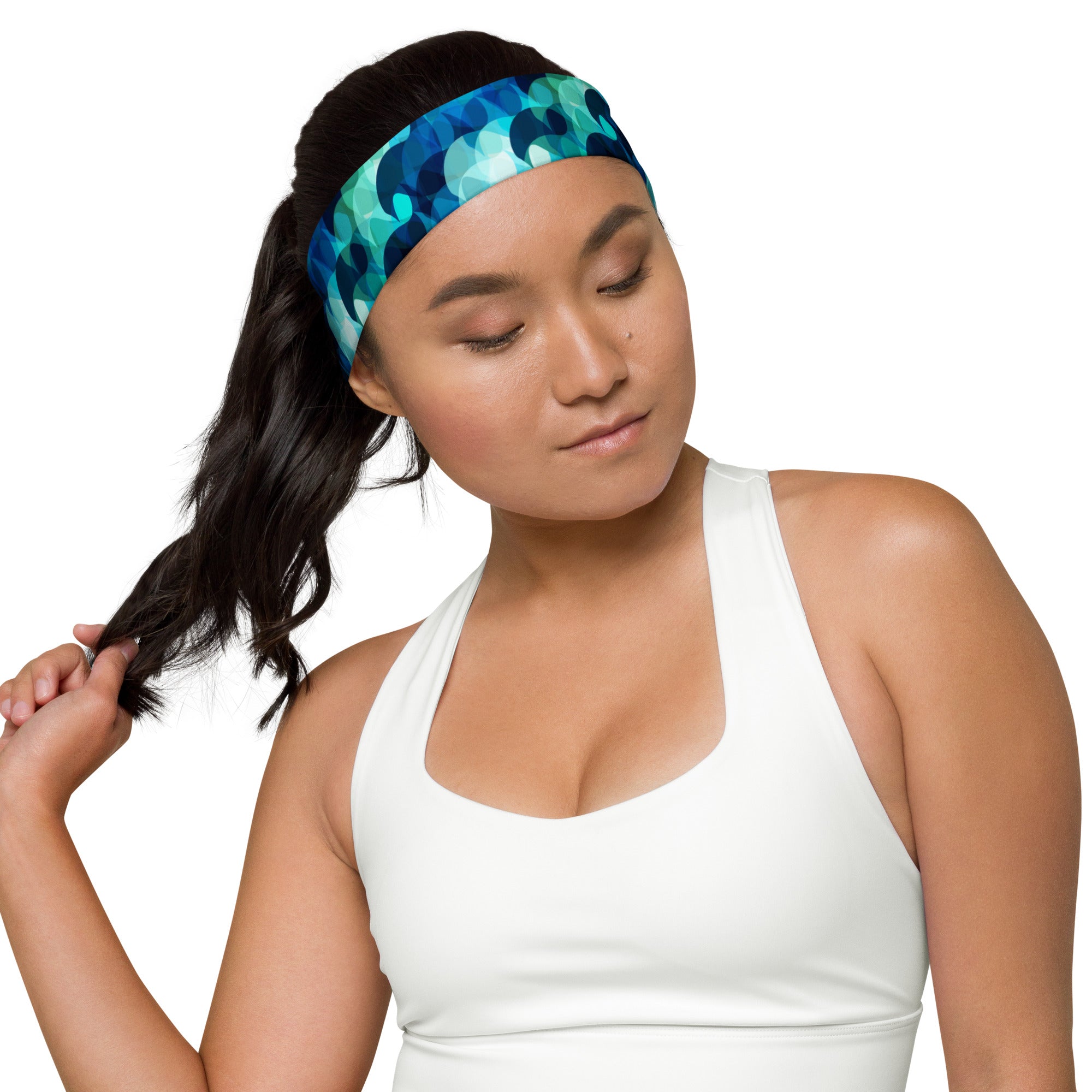 Women's Printed Headband - Mermaid Scales
