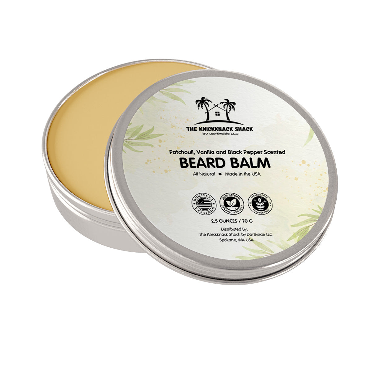 Patchouli, Vanilla and Black Pepper Scented Beard Balm