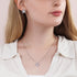 Love Knot Cubic Zirconia Necklace & Earrings Set