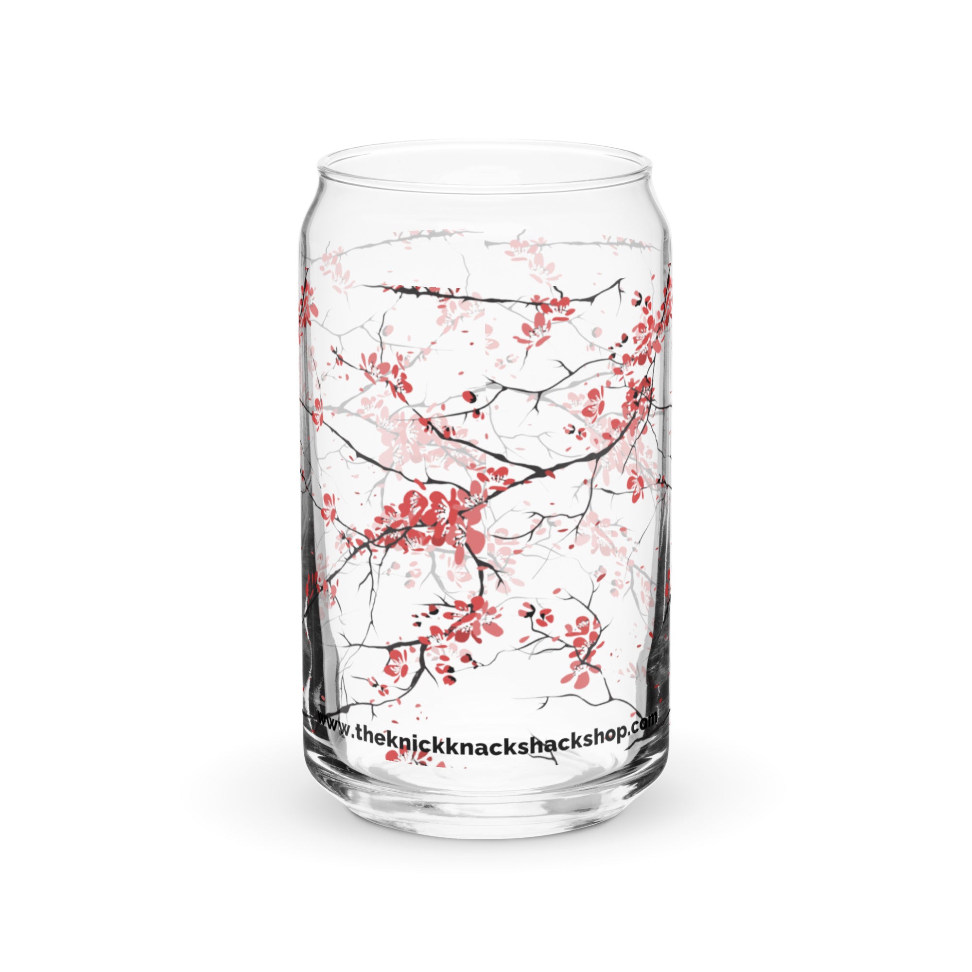 Can-Shaped Glass (16oz) - Sakura Tree