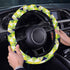 Steering Wheel Cover with Anti-Slip Insert - Tropical Triangles