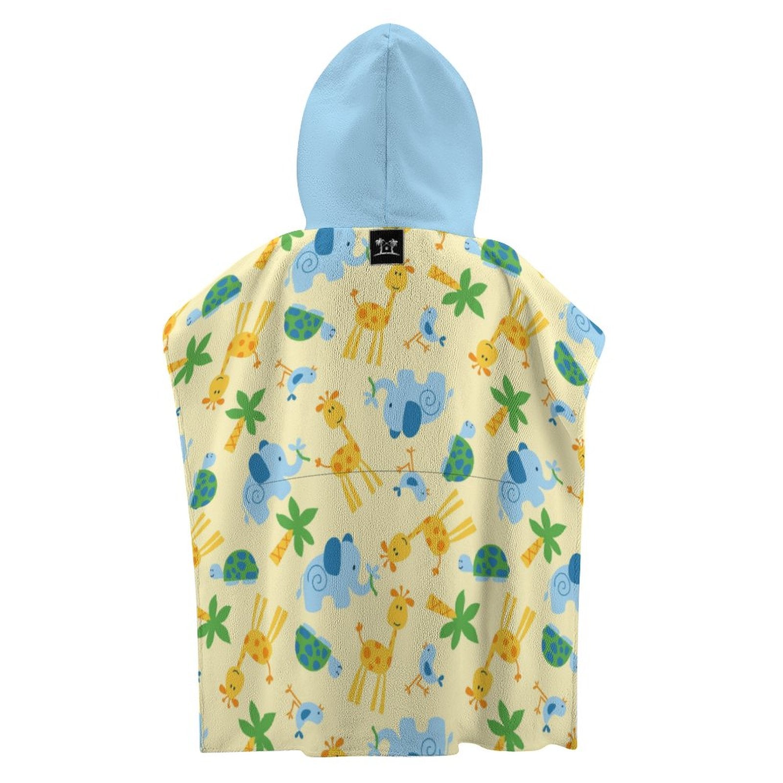 Kids Hooded Terry Cloth Towel - Sunny Safari