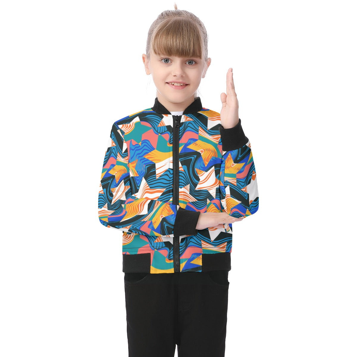 Kids' Bomber Jacket - Stellar Swirls