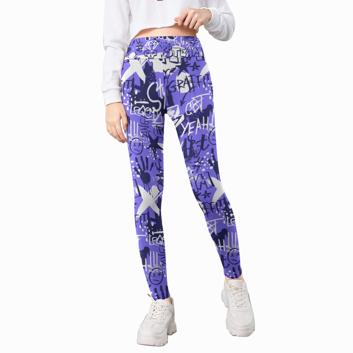 Kids' Printed Leggings - Urban Art