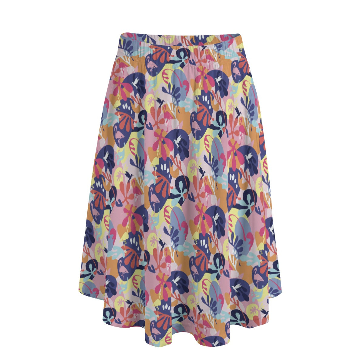 Printed Maxi Skirt with Pockets - South Beach