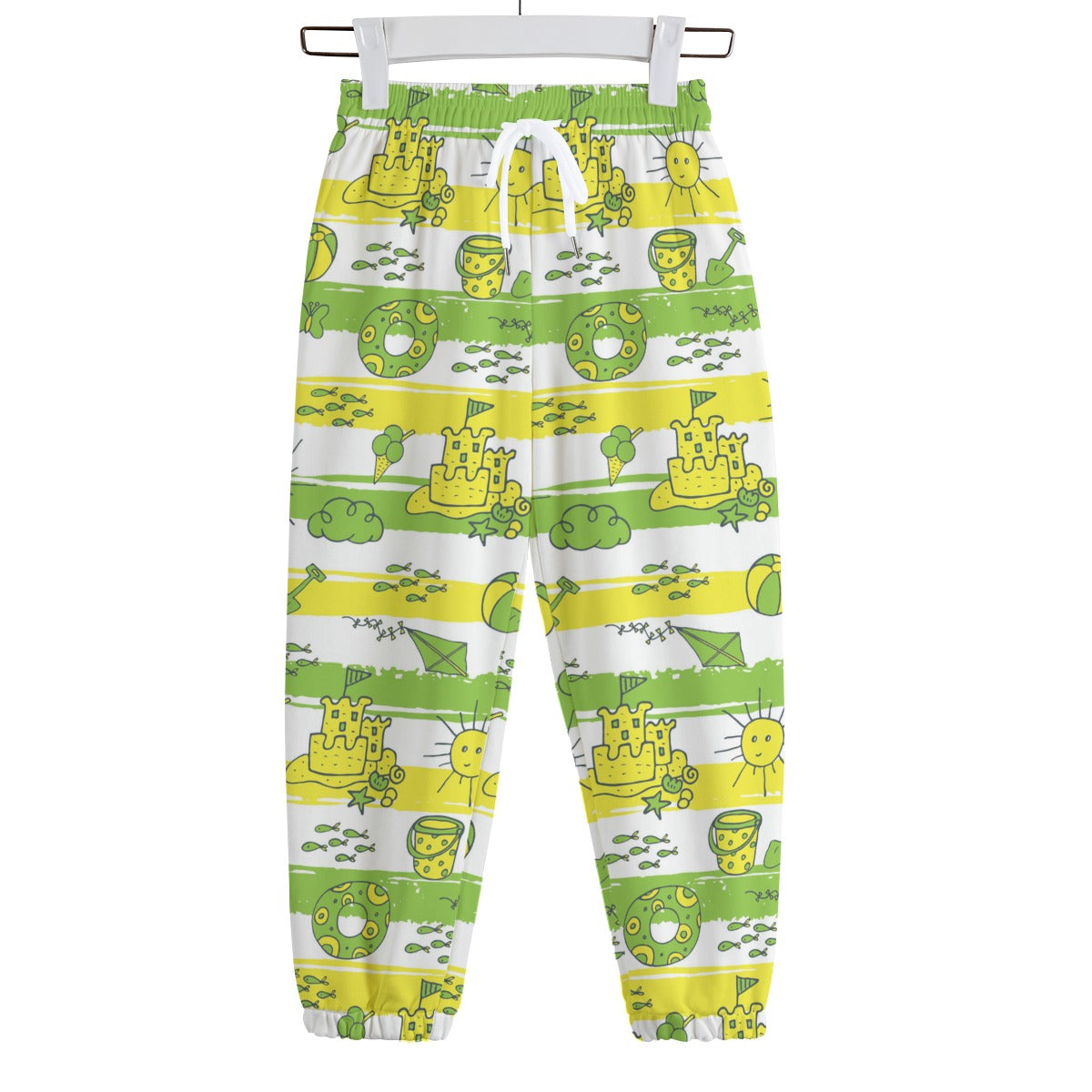 Kid's 310GSM Cotton Sweatpants - A Day at the Beach