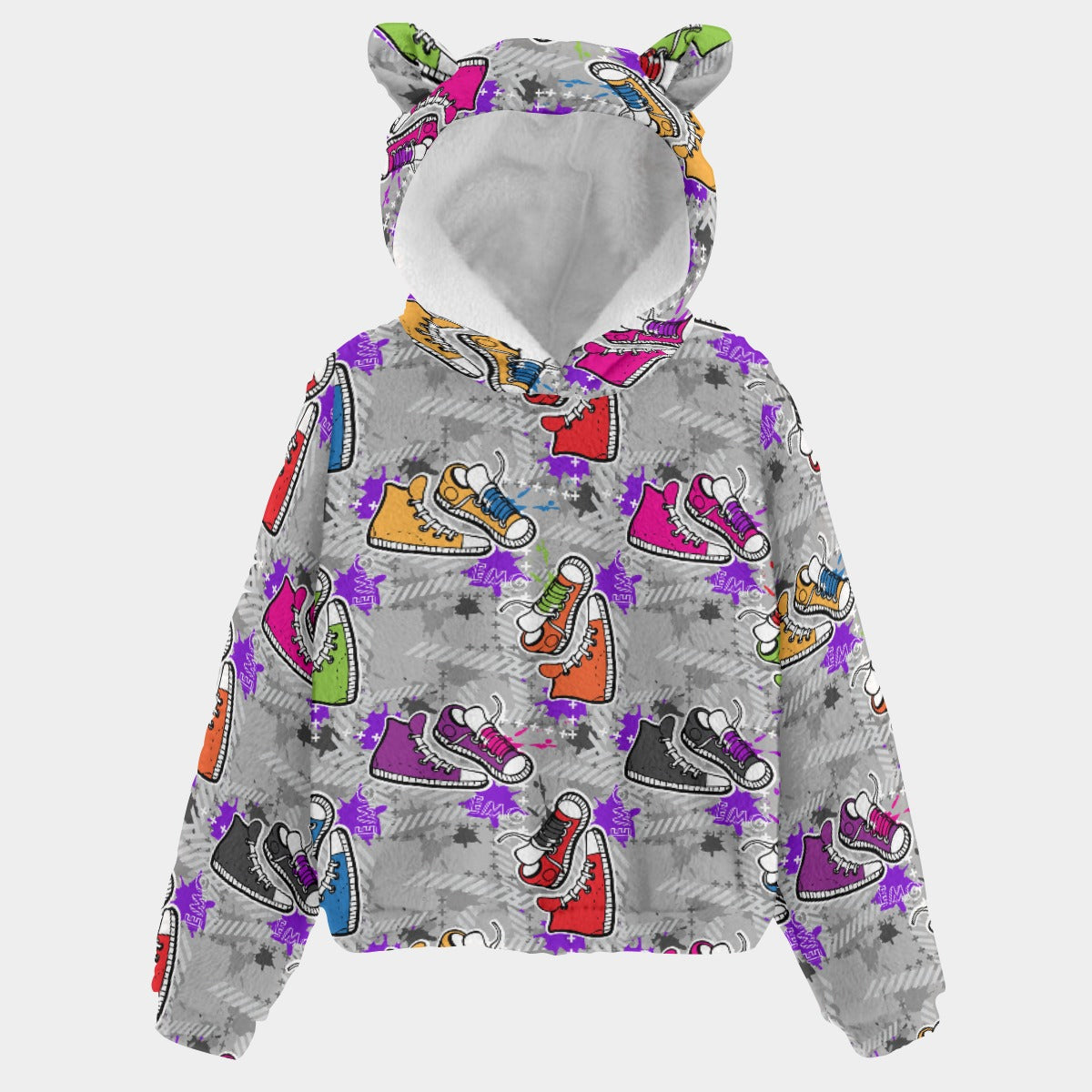 Kid’s Borg Fleece Sweatshirt With Ears - Cool Kicks