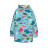 Kid's Sherpa Fleece Hoodie Blanket - Sea Life