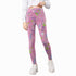 Kids' Printed Leggings - Live Laugh Love (Pink)