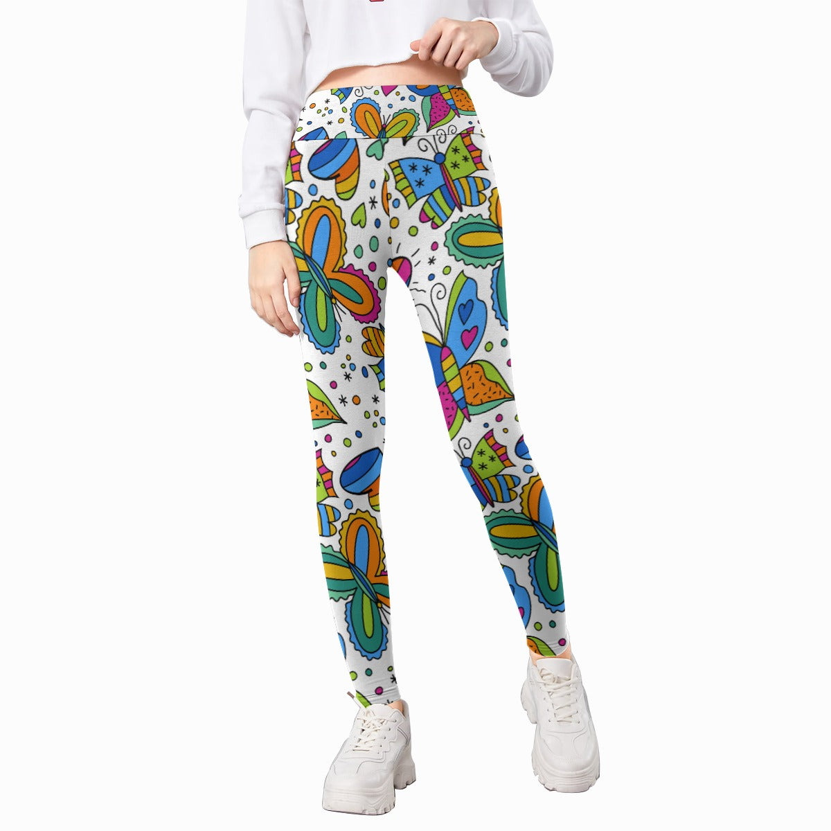 Kids' Printed Leggings - Butterfly Suncatchers