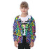 Kid's Heavy Fleece Zip Up Hoodie - Grunge Graffiti