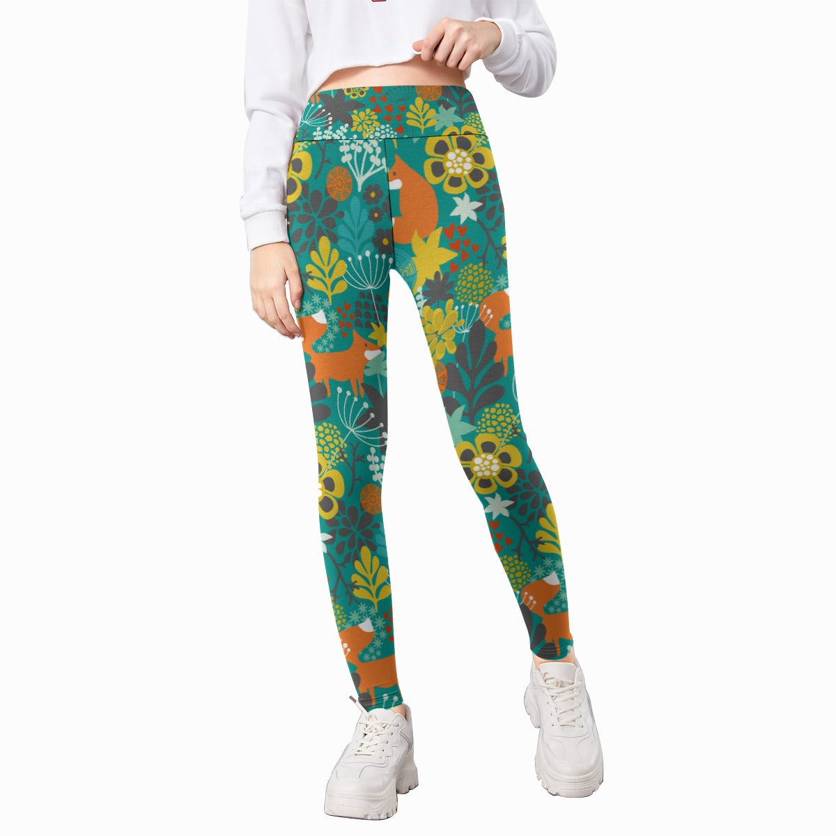 Kids' Printed Leggings - Forest Fables