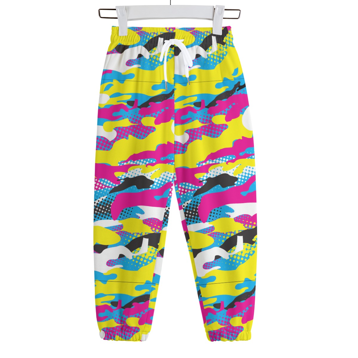 Kid's 310GSM Cotton Sweatpants - Neon Camo