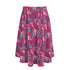 Printed Maxi Skirt with Pockets - Geometric Neon in Berry