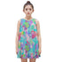 Kid's Sleeveless Cotton Swing Dress - Miami Nights