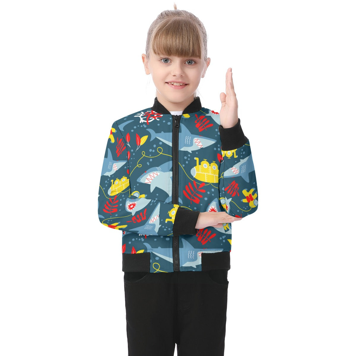 Kids' Bomber Jacket - Yellow Submarine