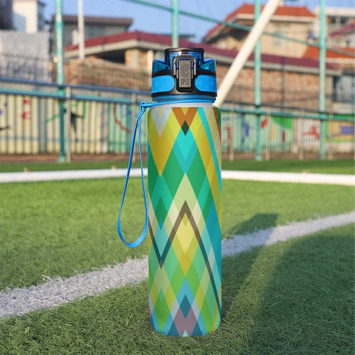 Botella de agua deportiva con filtro de 32 oz - Zigzag