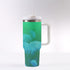 40oz Stainless Steel "Stanley" Tumbler With Handle - Jellyfish