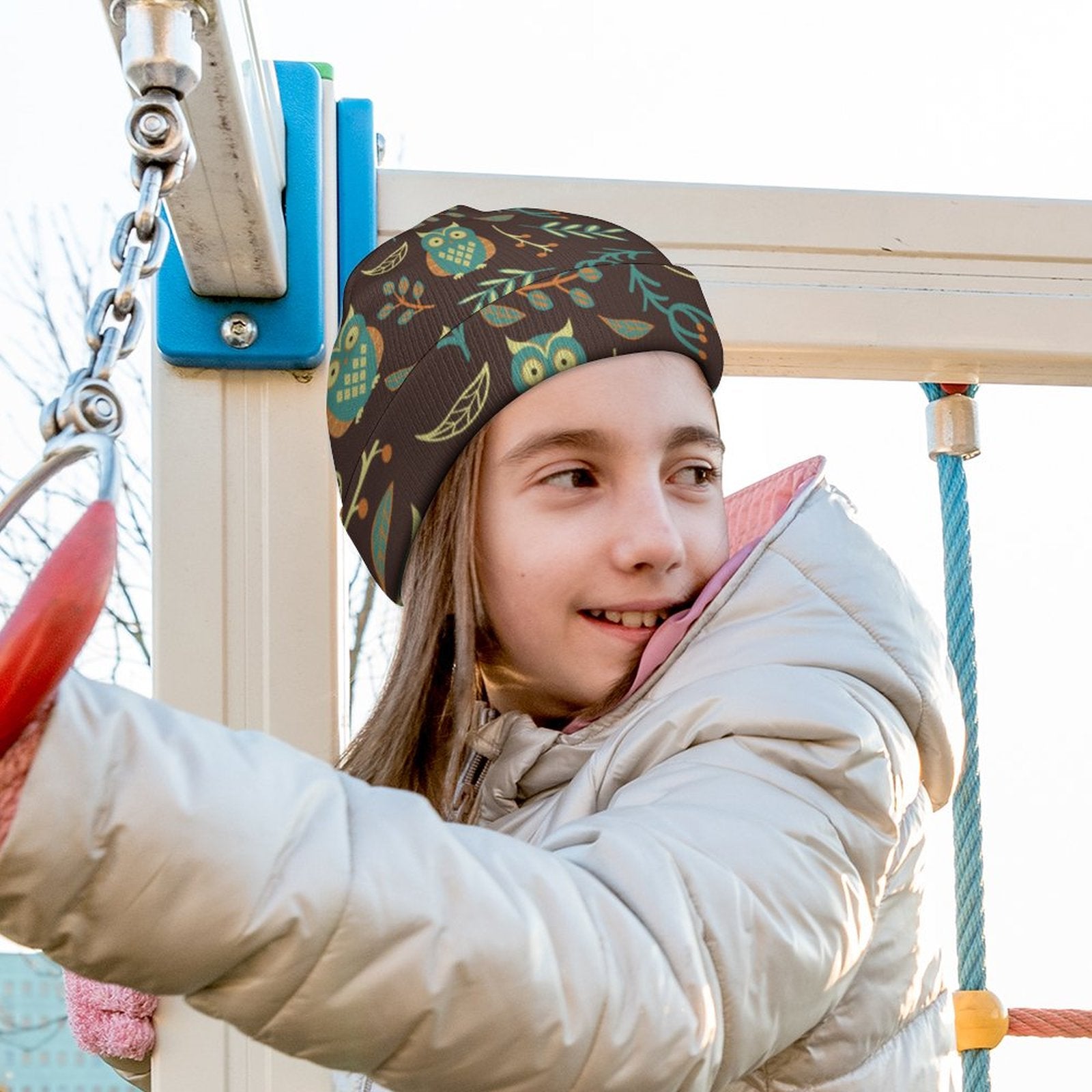 Kids' Knit Beanie - Owl Be Your Friend