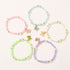 Ensemble de bracelets de perles en plastique de couleur pastel