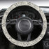 Steering Wheel Cover with Anti-Slip Insert - Vintage Newsprint