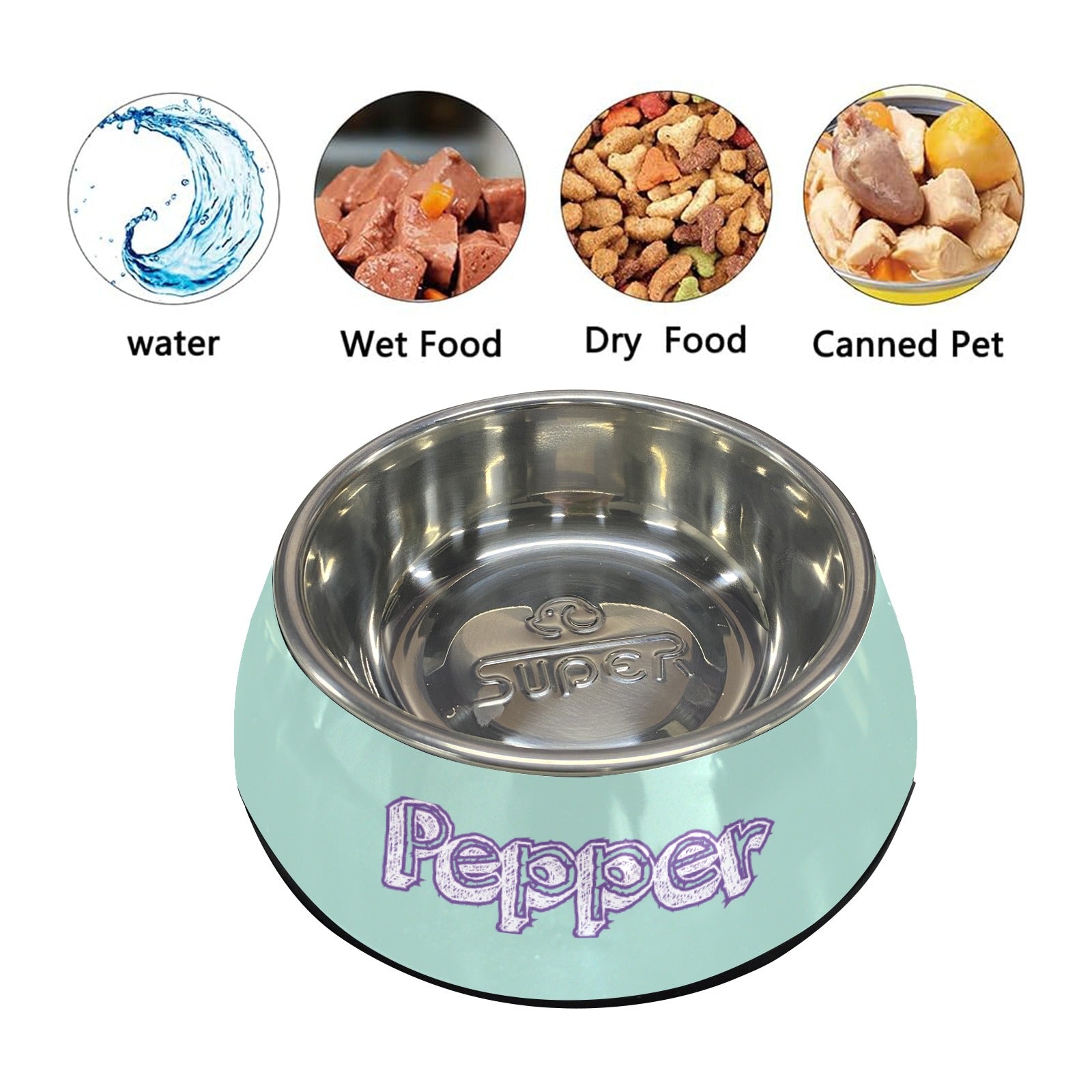 Personalized Stainless Steel Pet Bowl