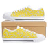 Zapatos de lona ligeros y bajos para mujer - Amarillo Sakura