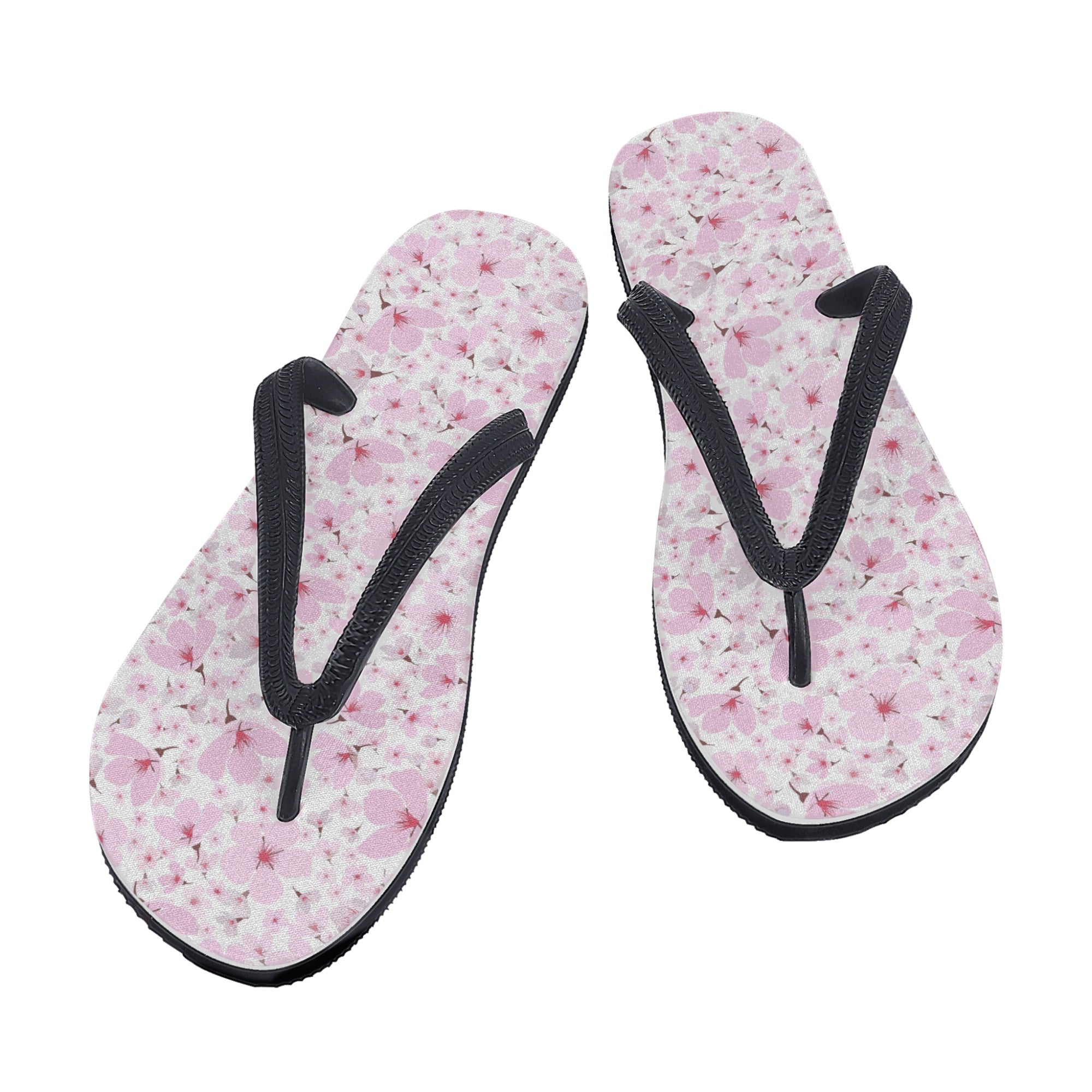 Womens Flip Flops - Cherry Blossoms