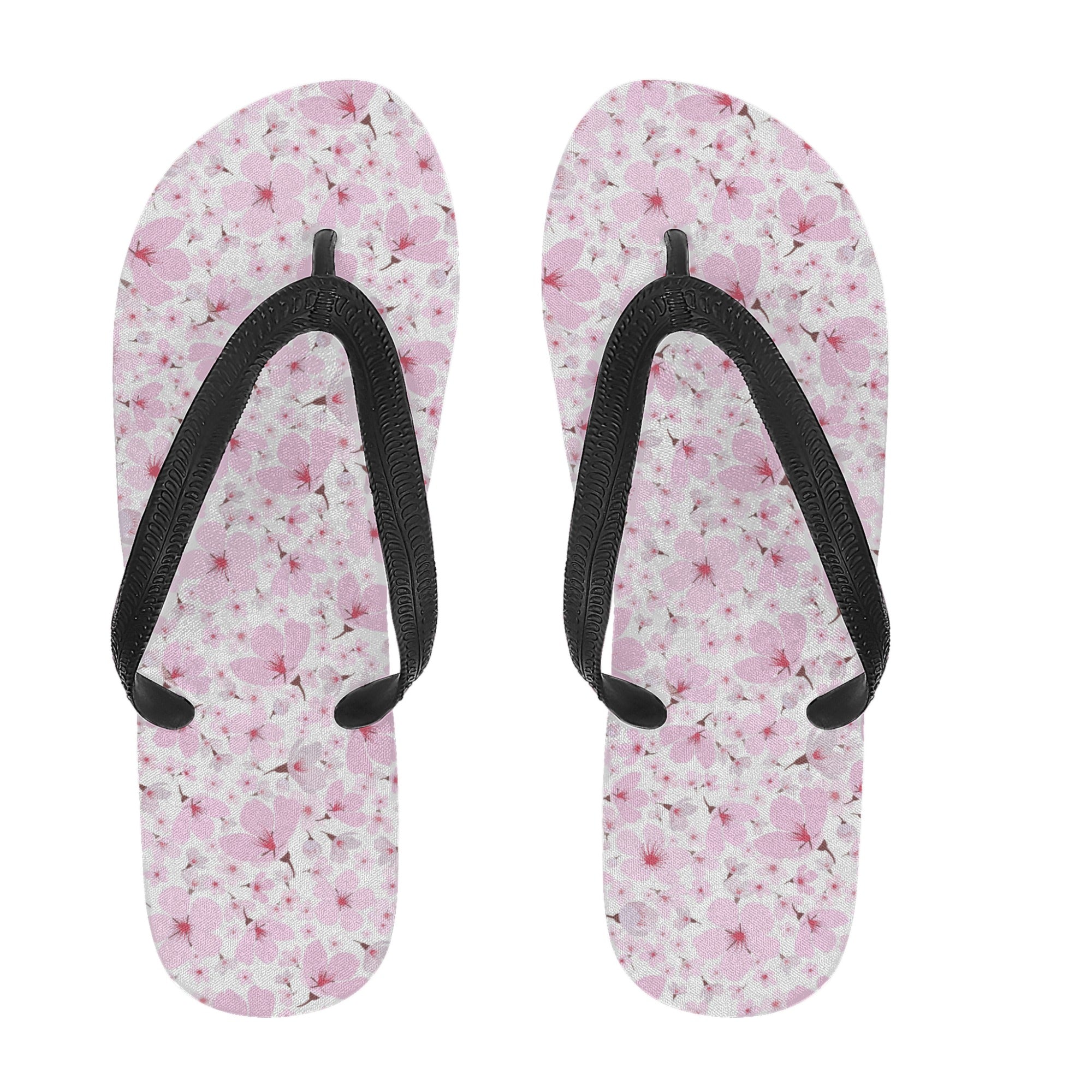 Womens Flip Flops - Cherry Blossoms