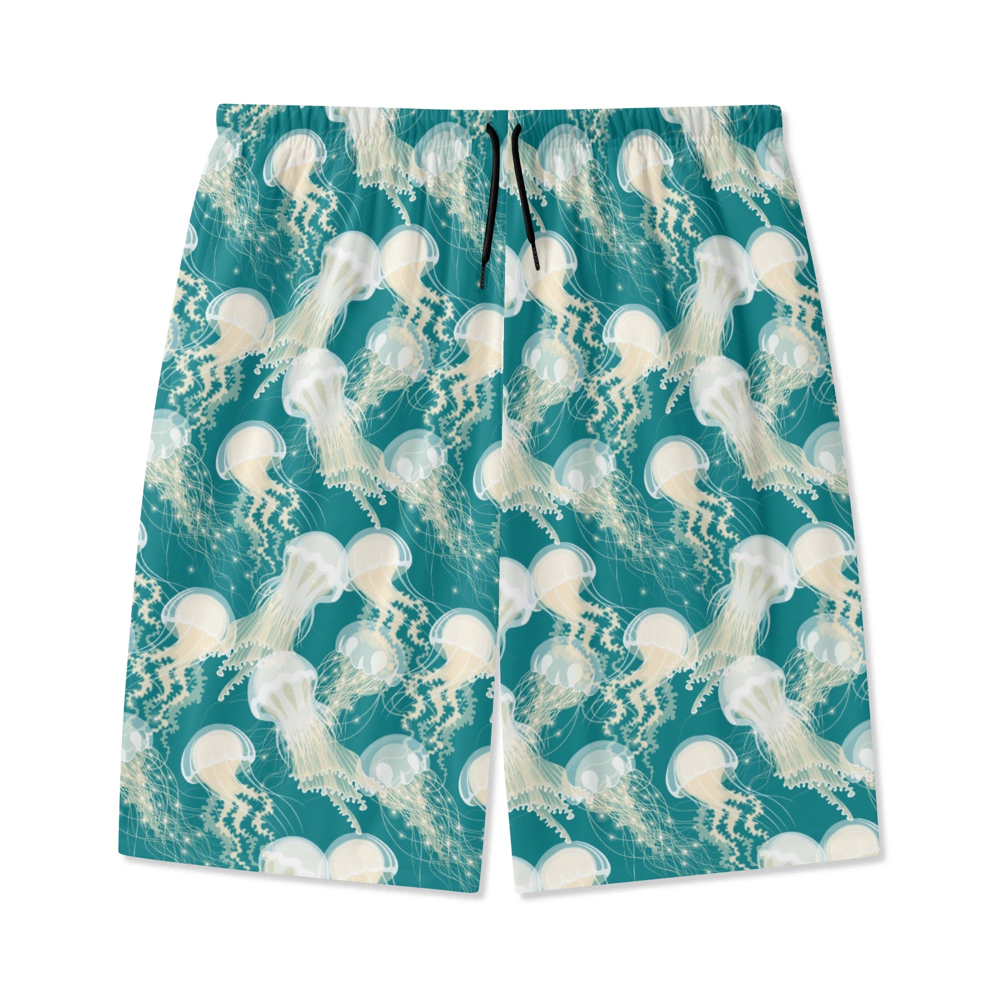 Shorts de playa ligeros para jóvenes - Medusa en verde