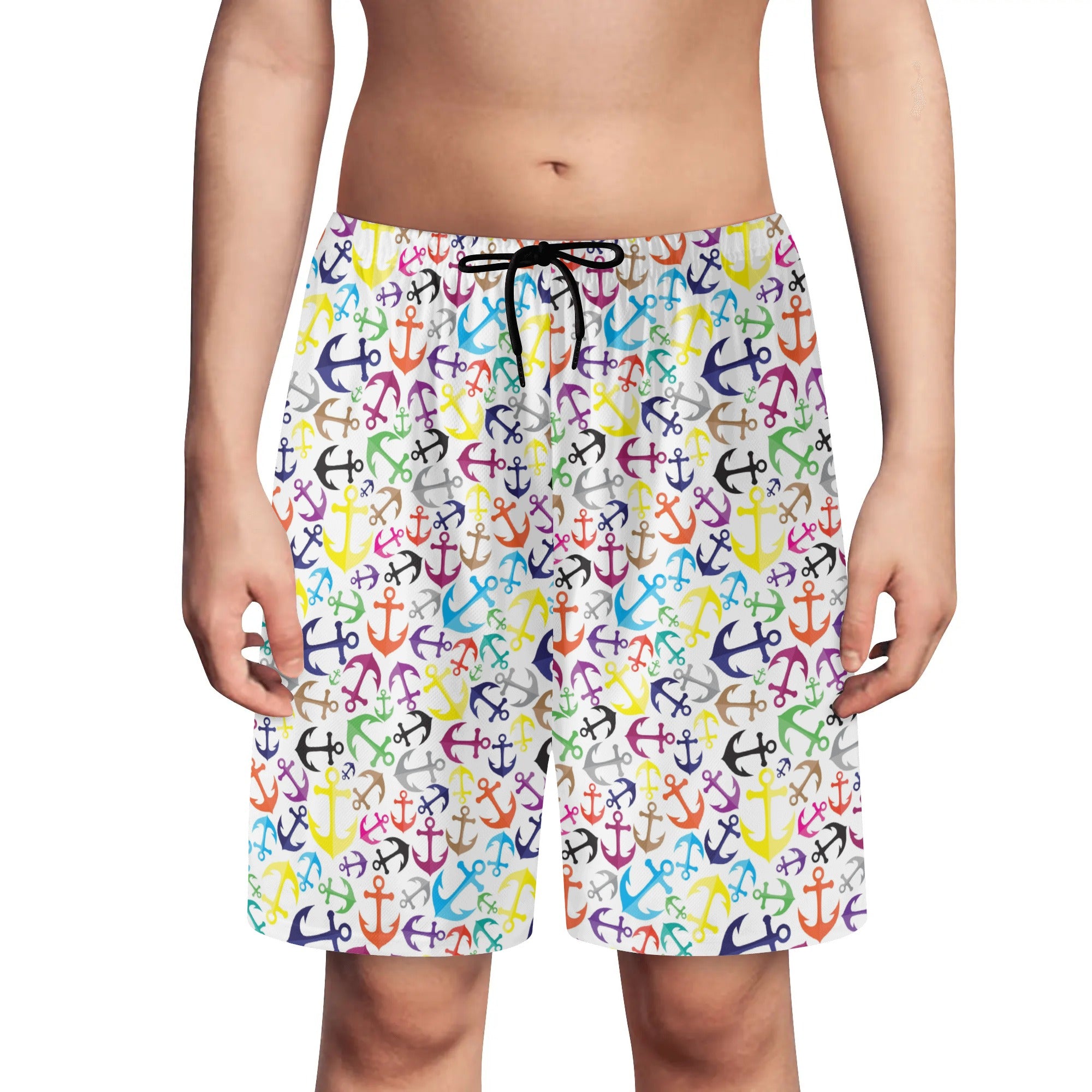 Pantalones cortos de playa ligeros para jóvenes: ¡Anclas lejos!