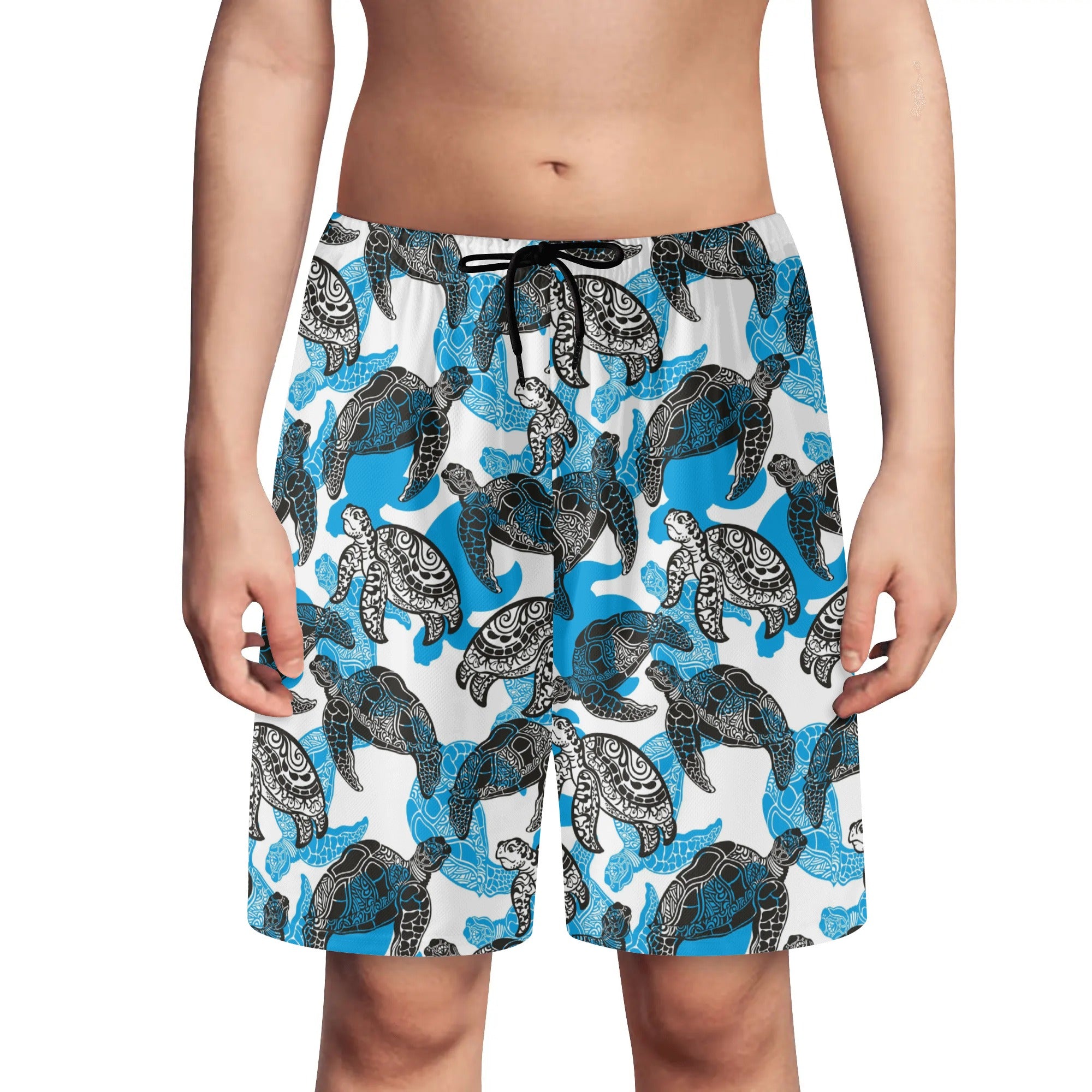 Youth Lightweight Beach Shorts - Sea Turtles