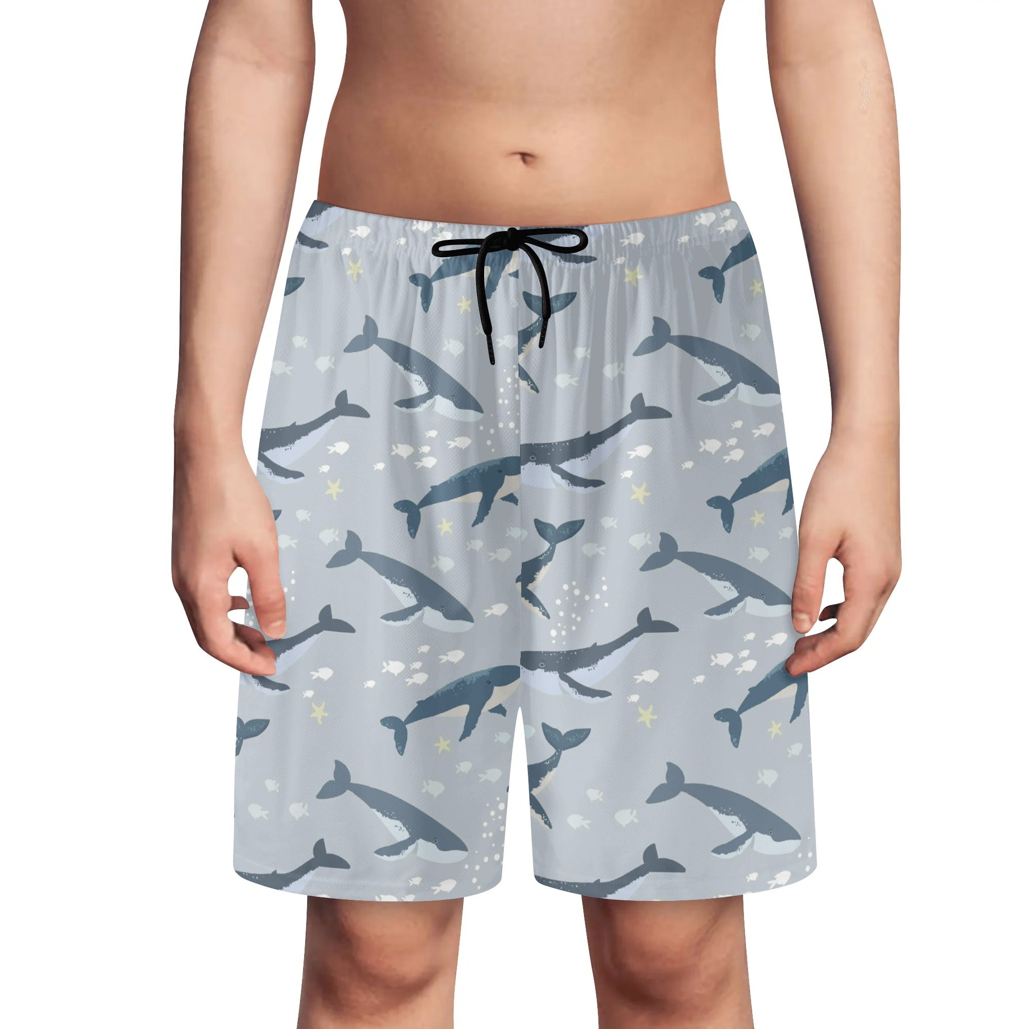 Youth Lightweight Beach Shorts - Whales