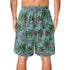 Mens Lightweight Hawaiian Beach Shorts - Miami Vibes