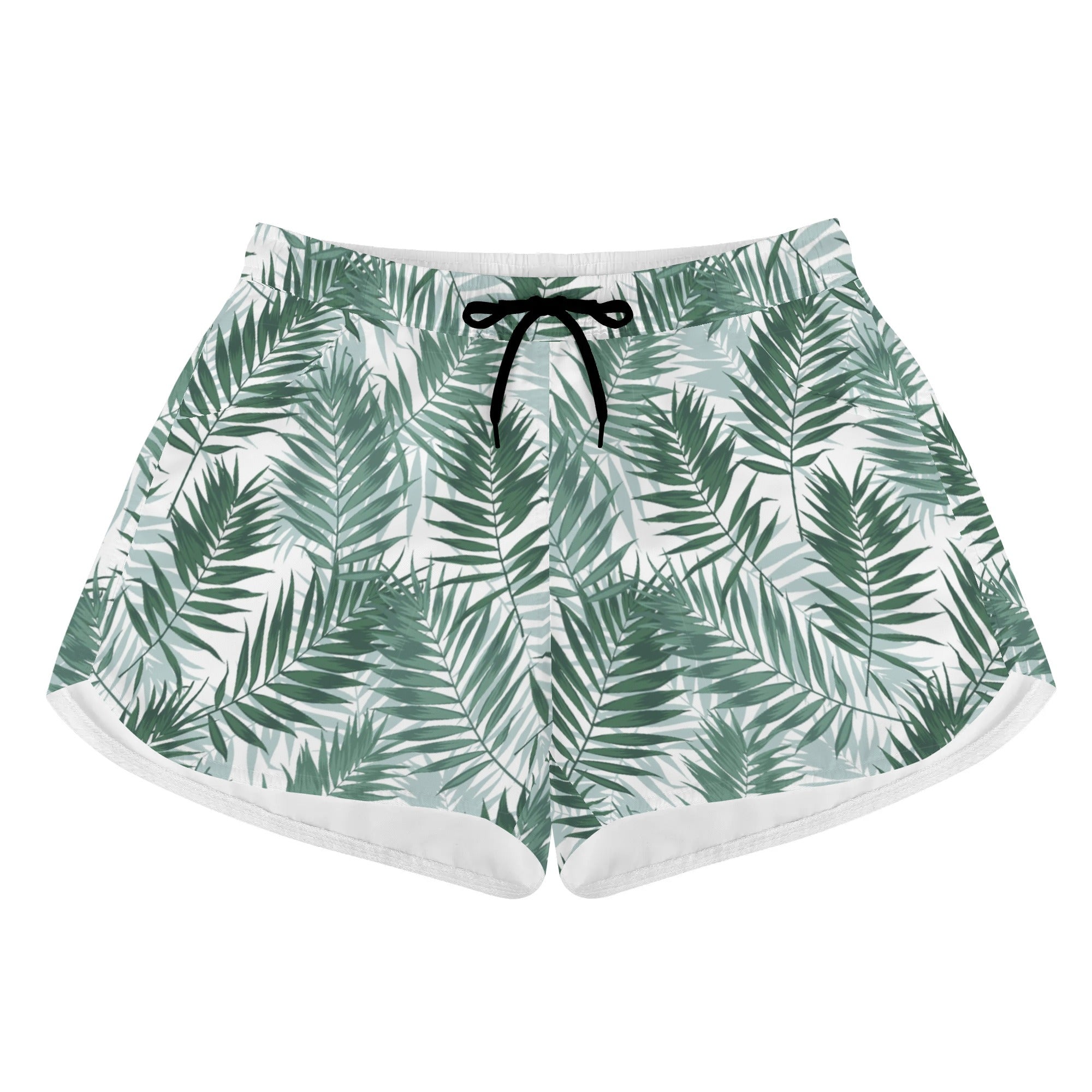 Shorts de playa estampados para mujer - Emerald Palms