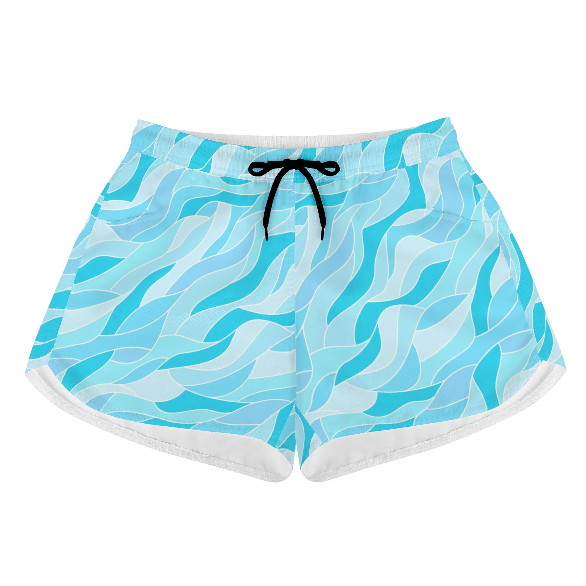 Shorts de playa estampados para mujer - Caribbean Waters