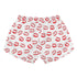 Shorts de playa estampados para mujer - Lipstick Kisses