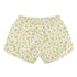 Womens Printed Beach Shorts - Tiny Yellow Flowers