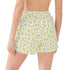 Womens Printed Beach Shorts - Tiny Yellow Flowers