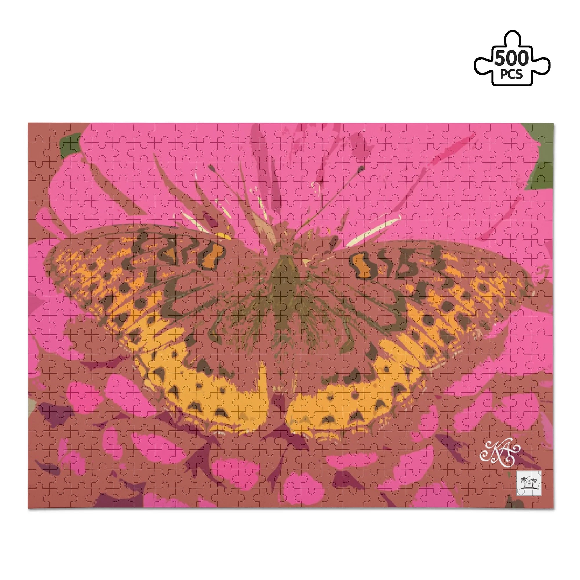 Wooden Jigsaw Puzzle (500 Pcs) - Painted Lady