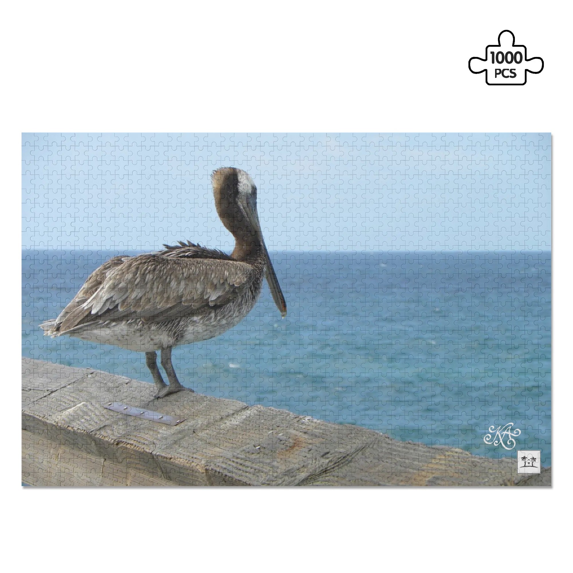 Wooden Jigsaw Puzzle (1000 Pcs) - Lone Pelican