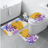 Three-Piece Bath Mat Set - Botany in Purple